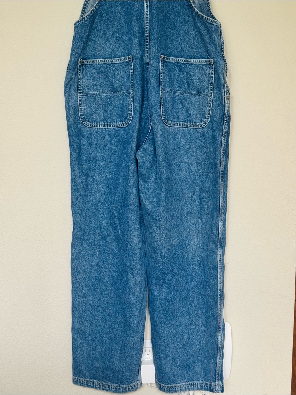 Tommy Hilfiger Blue Denim Overalls with Branded Straps - Picture 10 of 11